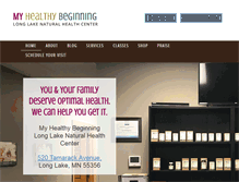 Tablet Screenshot of myhealthybeginning.com